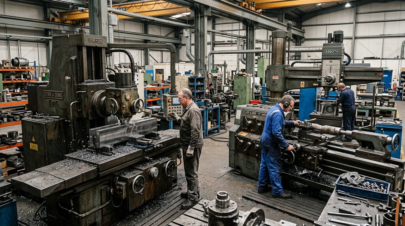 Conventional Machining - Lathe, Milling, Radial Drilling, Plano Milling